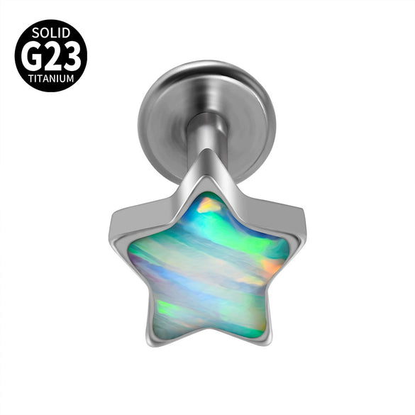 Titanium Heartshaped Puncture Earrings Jewelry With Polishing Treatment