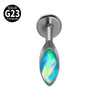 Titanium Heartshaped Puncture Earrings Jewelry With Polishing Treatment
