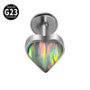 Titanium Heartshaped Puncture Earrings Jewelry With Polishing Treatment