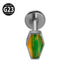 Titanium Heartshaped Puncture Earrings Jewelry With Polishing Treatment