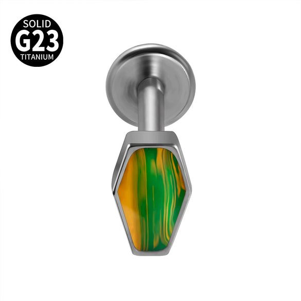 Titanium Heartshaped Puncture Earrings Jewelry With Polishing Treatment