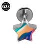 Titanium Heartshaped Puncture Earrings Jewelry With Polishing Treatment