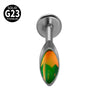 Titanium Heartshaped Puncture Earrings Jewelry With Polishing Treatment