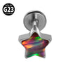 Titanium Heartshaped Puncture Earrings Jewelry With Polishing Treatment