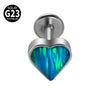 Titanium Heartshaped Puncture Earrings Jewelry With Polishing Treatment
