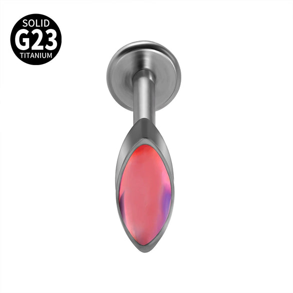 Titanium Heartshaped Puncture Earrings Jewelry With Polishing Treatment