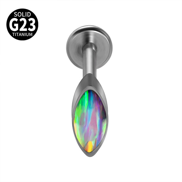 Titanium Heartshaped Puncture Earrings Jewelry With Polishing Treatment