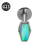 Titanium Heartshaped Puncture Earrings Jewelry With Polishing Treatment