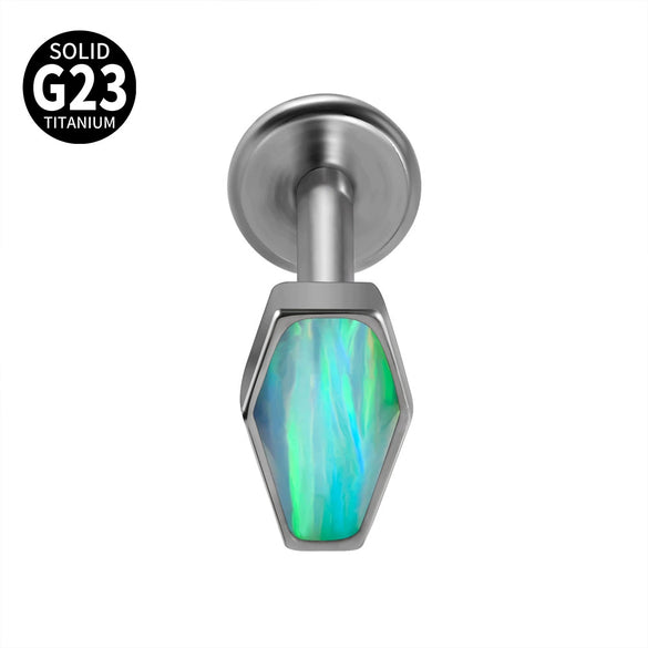 Titanium Heartshaped Puncture Earrings Jewelry With Polishing Treatment