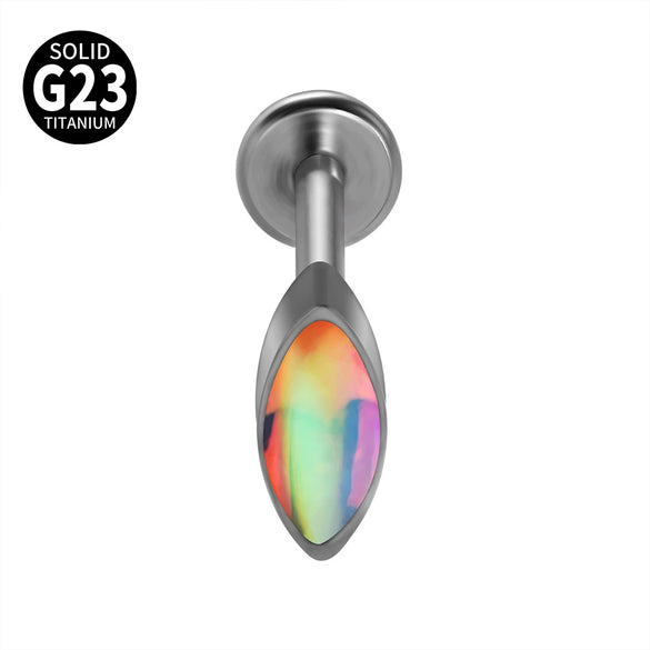 Titanium Heartshaped Puncture Earrings Jewelry With Polishing Treatment