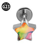 Titanium Heartshaped Puncture Earrings Jewelry With Polishing Treatment