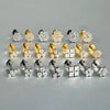 Titanium Inner Tooth Lip Nail And Lip Ring Jewelry With Geometric Pattern And Electroplating Treatment
