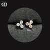 Titanium Inner Tooth Lip Nail And Lip Ring Jewelry With Geometric Pattern And Electroplating Treatment