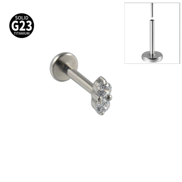 Titanium Insects Pattern Threadless Insert Earrings With Electroplating