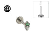 Titanium Insects Pattern Threadless Insert Earrings With Electroplating
