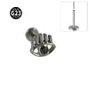Titanium Insects Pattern Threadless Insert Earrings With Electroplating