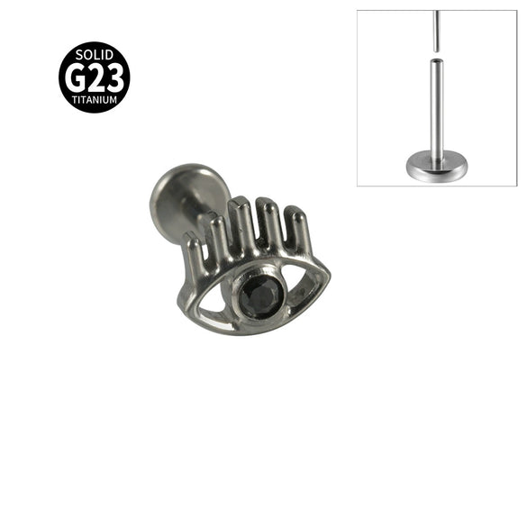 Titanium Insects Pattern Threadless Insert Earrings With Electroplating