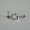 Titanium Internal Thread Pointed Cone Lip Nail Simple Ball Internal Tooth T Shaped Lip Ring Puncture With Geometric Style And Polishing Treatment