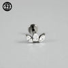 Titanium Lip Nail Ear Nail Puncture Decoration With Tshaped Rod And The Crown Pattern Electroplated