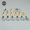 Titanium Lip Nail Ear Nail Puncture Decoration With Tshaped Rod And The Crown Pattern Electroplated