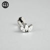 Titanium Lip Nail Ear Nail Puncture Decoration With Tshaped Rod And The Crown Pattern Electroplated