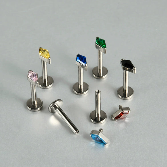 Titanium Lip Nail Lip Ring Ear Bone Nail Geometric Fashion Polishing