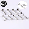Titanium Mini Earring Lightning Heart Cross Shaped Electroplated