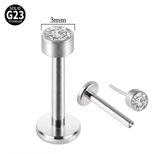 Titanium Mini Earring Lightning Heart Cross Shaped Electroplated