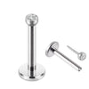 Titanium Mini Earring Lightning Heart Cross Shaped Electroplated