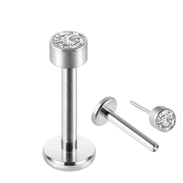 Titanium Mini Earring Lightning Heart Cross Shaped Electroplated