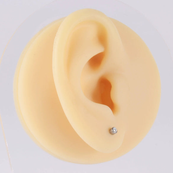 Titanium Mini Earring Lightning Heart Cross Shaped Electroplated