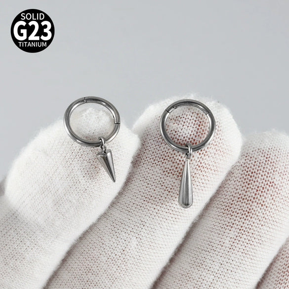 Titanium Multipurpose Universal Ring Geometric Style Polish