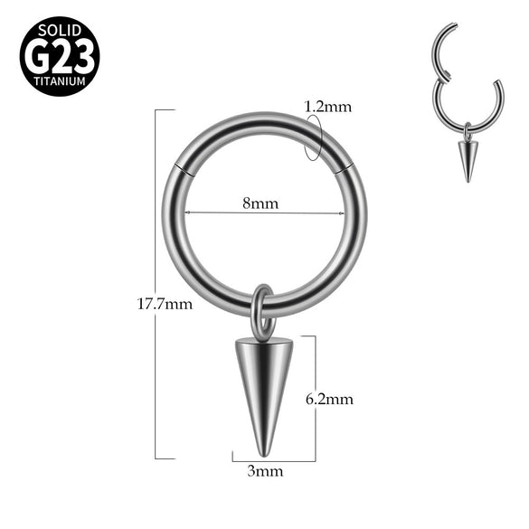 Titanium Multipurpose Universal Ring Geometric Style Polish