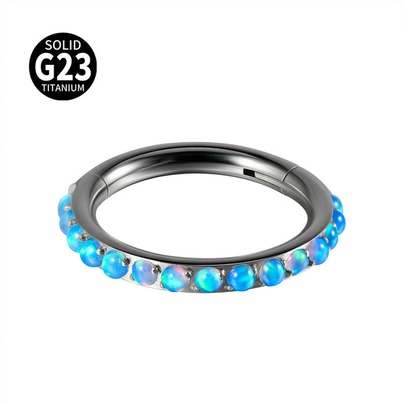 Titanium Multiuse Ring And Earrings With Geometric Design And Electroplating