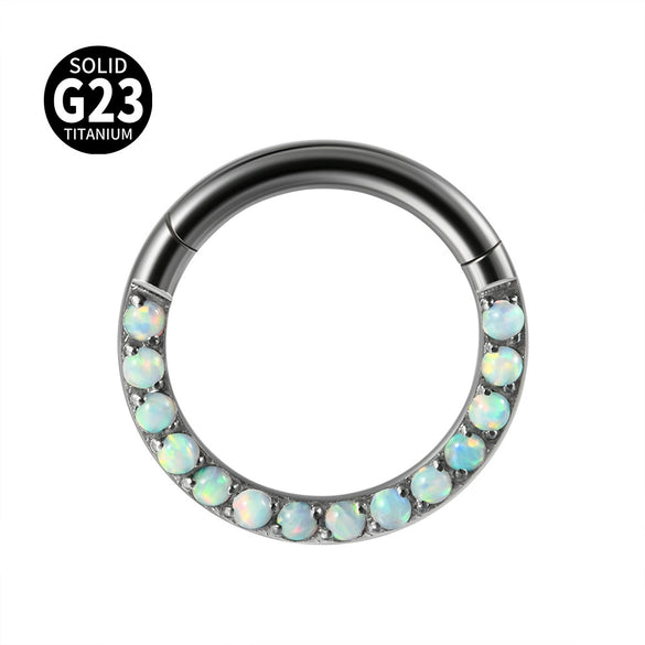 Titanium Multiuse Ring And Earrings With Geometric Design And Electroplating