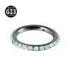 Titanium Multiuse Ring And Earrings With Geometric Design And Electroplating