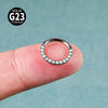 Titanium Multiuse Ring And Earrings With Geometric Design And Electroplating
