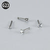 Titanium Nose Ring Zircon Heart Shape Body Piercing Decoration