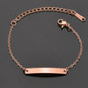Titanium&Stainless Steel Fashion Geometric Id 
 Bracelet  (Steel Color)  Fine Jewelry Nhhf1347-Steel-Color