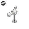 Titanium Star Shaped Lip Nails And Ear Bone Nails Electroplated Puncture Jewelry