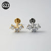 Titanium Star Shaped Lip Nails And Ear Bone Nails Electroplated Puncture Jewelry