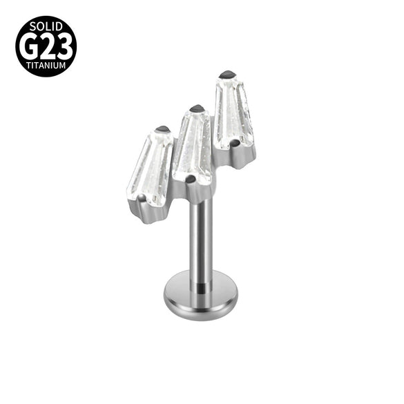 Titanium Star Shaped Lip Nails And Ear Bone Nails Electroplated Puncture Jewelry