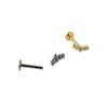 Titanium Star Shaped Lip Nails And Ear Bone Nails Electroplated Puncture Jewelry