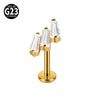 Titanium Star Shaped Lip Nails And Ear Bone Nails Electroplated Puncture Jewelry