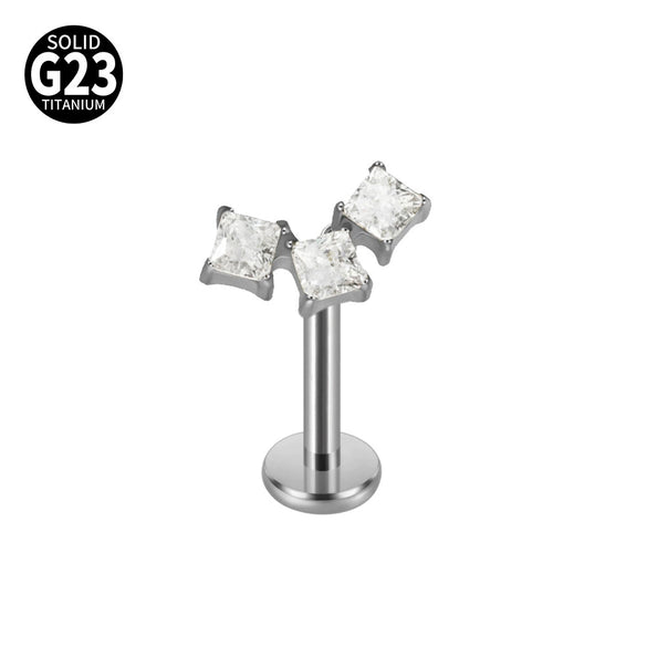 Titanium Star Shaped Lip Nails And Ear Bone Nails Electroplated Puncture Jewelry