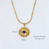 Titanium Steel 14K Gold Plated Elegant Classical Lady Plating Inlay Geometric Round Devil'S Eye Natural Stone Rings Bracelets Necklace