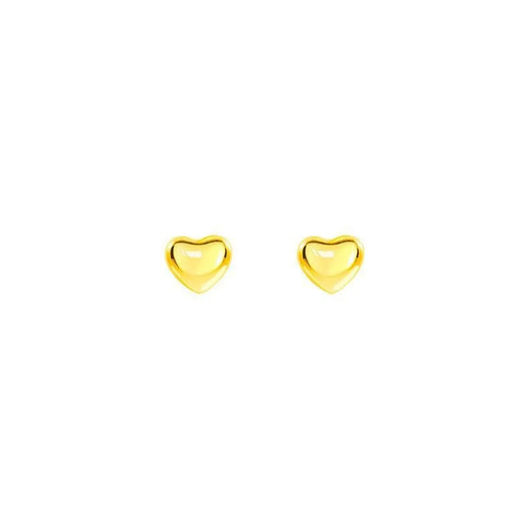 Titanium Steel 18k Gold Love Heart Stud Earrings Female Niche High Sense Ear-Caring Peach Heart Small Earrings Anti Allergy Ear Jewelry
