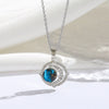 Titanium Steel 18K Gold Plated Modern Style Sweet Classic Style Plating Inlay Starry Sky Resin Zircon Pendant Necklace