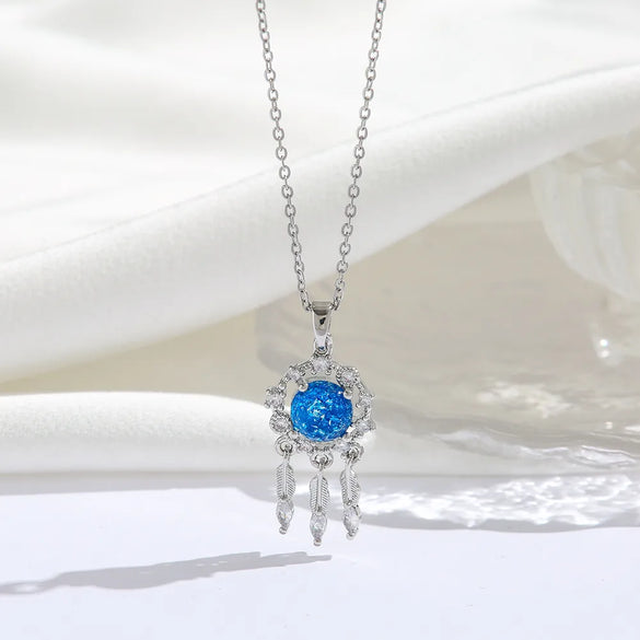 Titanium Steel 18K Gold Plated Modern Style Sweet Classic Style Plating Inlay Starry Sky Resin Zircon Pendant Necklace