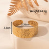 Titanium Steel Adjustable Open Bracelet With High End Style And Electroplating Treatment